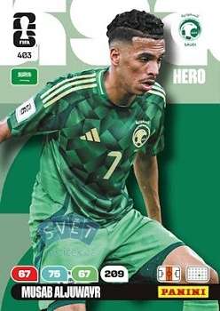Musab Aljuwayr Saudi Arabia Panini FIFA World Cup 2026 Adrenalyn XL #403